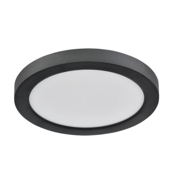 7788/12L MITRA LED SN 537 Светильник пластик/белый/черный LED 12Вт 3000/4000/6500К D170 IP44 CCT/датчик движения NEBULA BLACK
