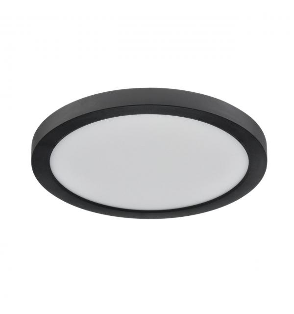 7788/18L MITRA LED SN 537 Светильник пластик/белый/черный LED 18Вт 3000/4000/6500К D225 IP44 CCT/датчик движения NEBULA BLACK