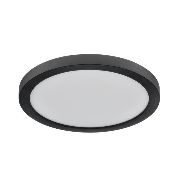 7788/18L MITRA LED SN 537 Светильник пластик/белый/черный LED 18Вт 3000/4000/6500К D225 IP44 CCT/датчик движения NEBULA BLACK