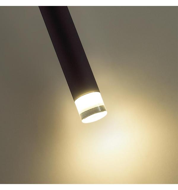 4373/3LA HIGHTECH ODL26 279 Подвесной светильник черный/хрустальн. стекло/металл IP20 LED 3W 400Лм 3000K 220-240V FIANO