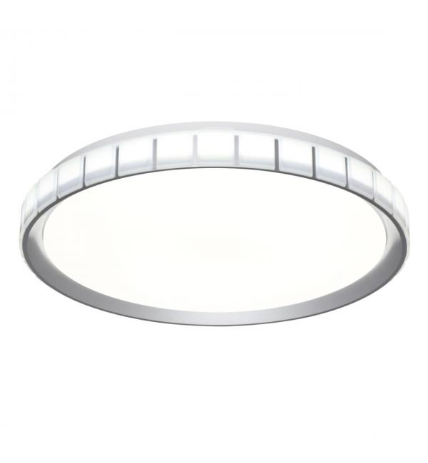 7696/ELN PALE SN 90 Светильник пластик/серебристый LED 76Вт 3000/4000/6000К D495 IP43 CCT KUPI SILVER