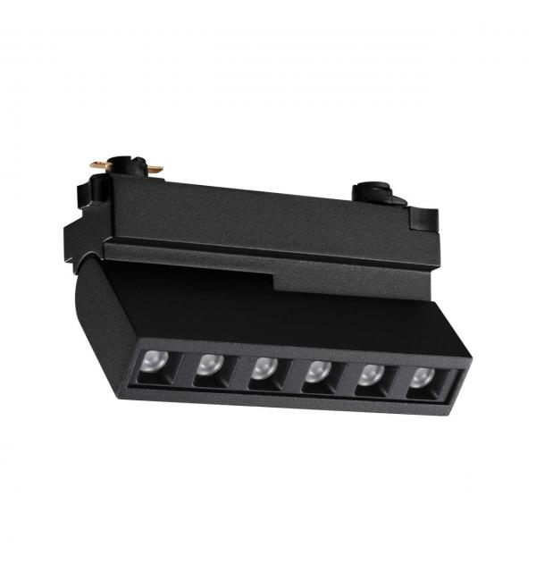 359735 PORT NT25 240 черный Светильник однофазный двухжильный трековый с переключ. цв. температуры IP20 LED 6W 180-265V 2700К/3200К/4000К EOS