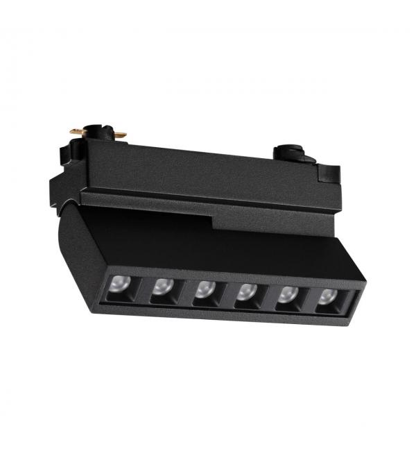 359735 PORT NT25 240 черный Светильник однофазный двухжильный трековый с переключ. цв. температуры IP20 LED 6W 180-265V 2700К/3200К/4000К EOS