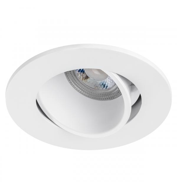 012606 Рамка (светильник) PVC д/LED-модулей 941хх и LED-ламп D50мм SINGO ROUND БЕЛЫЙ
