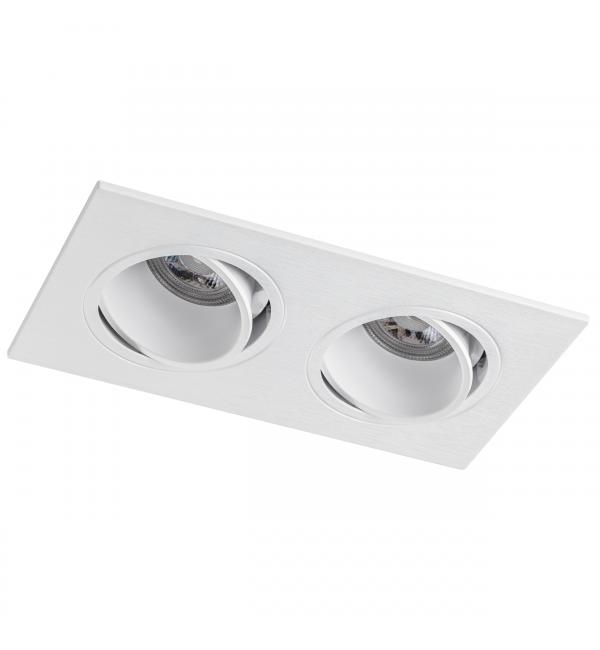 012626 Рамка (светильник) PVC д/LED-модулей 941хх и LED-ламп D50мм SINGO 2X QUAD БЕЛЫЙ
