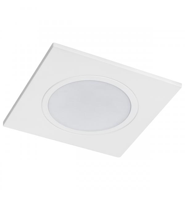 012816 Рамка (светильник) PVC д/LED-модулей 941хх и LED-ламп D50мм PIANO QUAD БЕЛЫЙ IP65