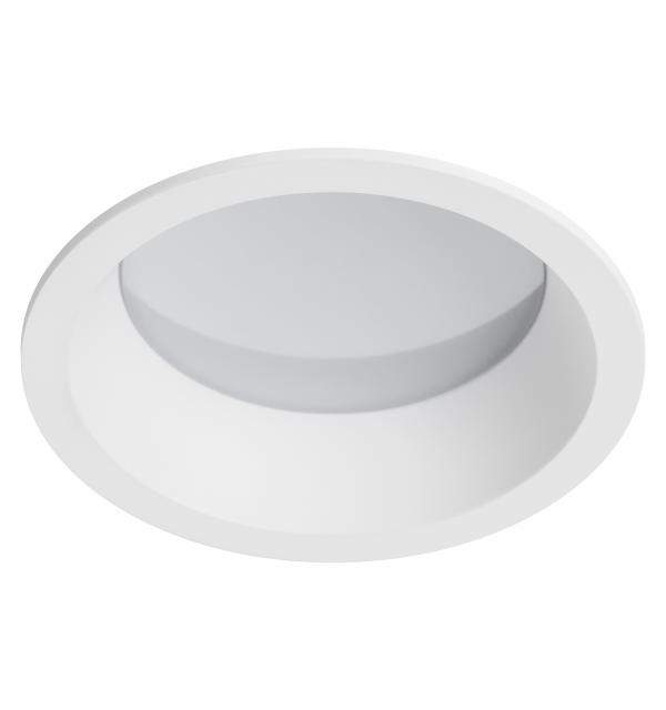 012906 Рамка (светильник) PVC д/LED-модулей 941хх и LED-ламп D50мм PIANO ROUND БЕЛЫЙ IP65