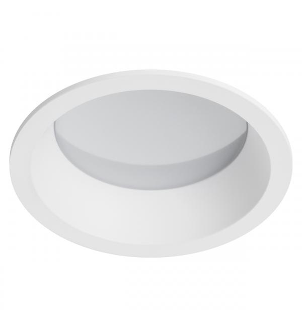 012906 Рамка (светильник) PVC д/LED-модулей 941хх и LED-ламп D50мм PIANO ROUND БЕЛЫЙ IP65