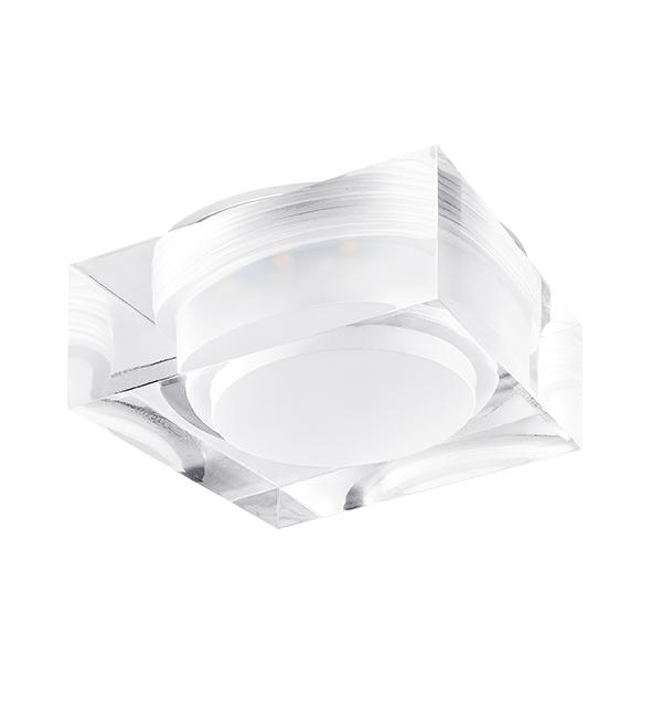 070242 Светильник ARTICO QUA LED 5W 400LM ХРОМ/ПРОЗРАЧНЫЙ/МАТОВЫЙ 3000K