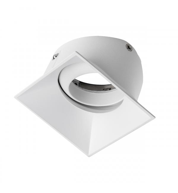 075246 Вставка квадратная поворотная STELLA BASE к 07505x/07507x с углом наклона 30G и вращением на 360G БЕЛЫЙ МАТОВЫЙ