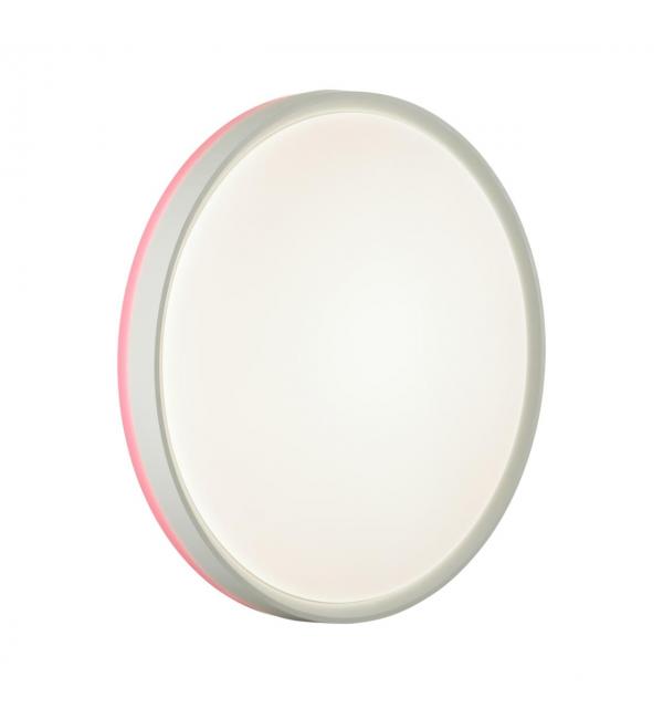7708/DL COLOR SN 154 Светильник пластик/белый/розовый LED 48Вт 4000К D420 IP43 KEZO PINK
