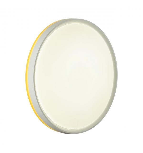 7709/DL COLOR SN 154 Светильник пластик/белый/желтый LED 48Вт 4000К D420 IP43 KEZO YELLOW