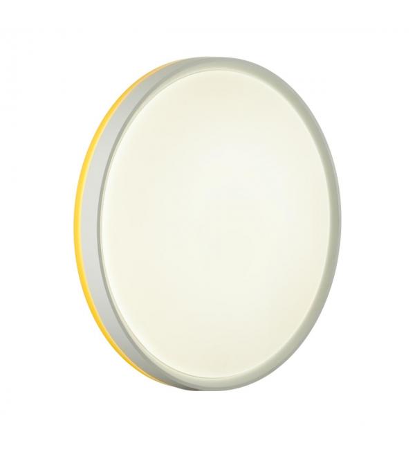 7709/DL COLOR SN 154 Светильник пластик/белый/желтый LED 48Вт 4000К D420 IP43 KEZO YELLOW
