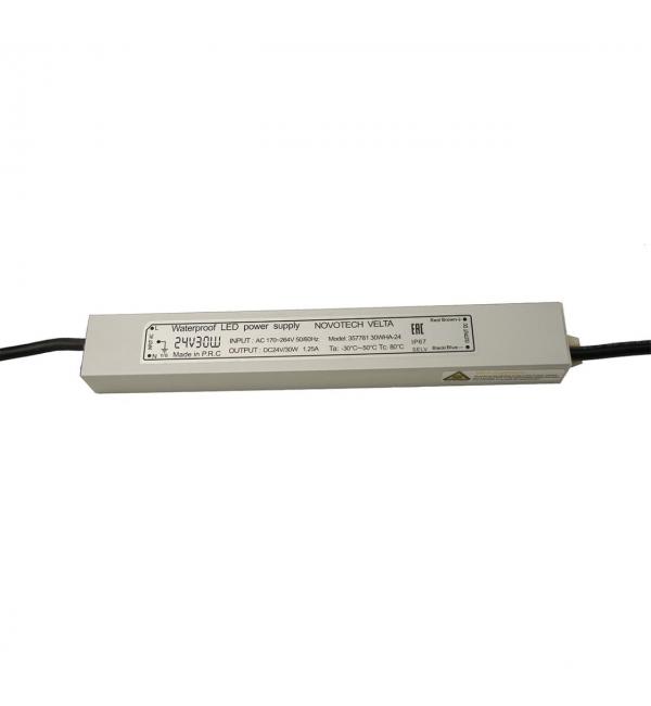 357781 VELTA ODL25 657 Блок питания влагозащищенный IP67 30W 1.25A вход. напряжение 170-264V / выход 24V (от 1 до 5 св-в линий линий INGRO, WALD и CAN