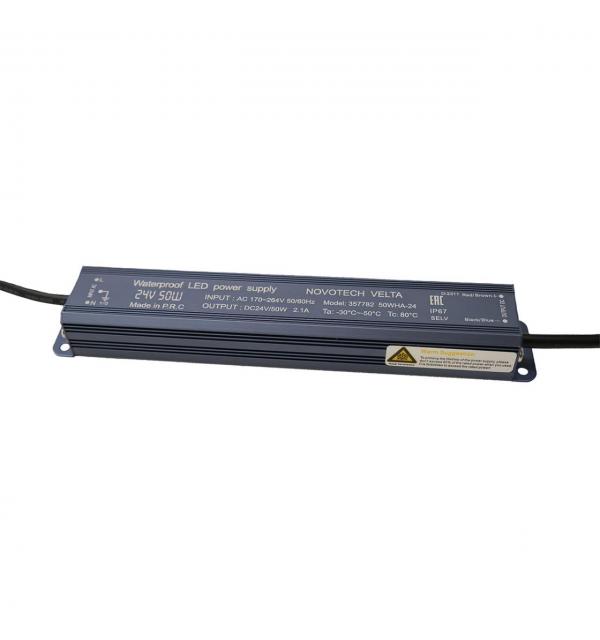 357782 VELTA ODL25 657 Блок питания влагозащищенный IP67 50W 2.5A вход. напряжение 170-264V / выход 24V (от 5 до 10 св-в линий линий INGRO, WALD и CAN