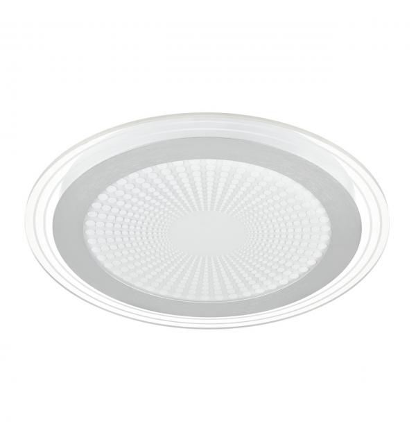 7739/80L MITRA LED SN 603 Светильник металл/акрил/белый/серебряный/прозрачный LED 80Вт 3000-6500К D480 IP20 пульт ДУ PROMISE