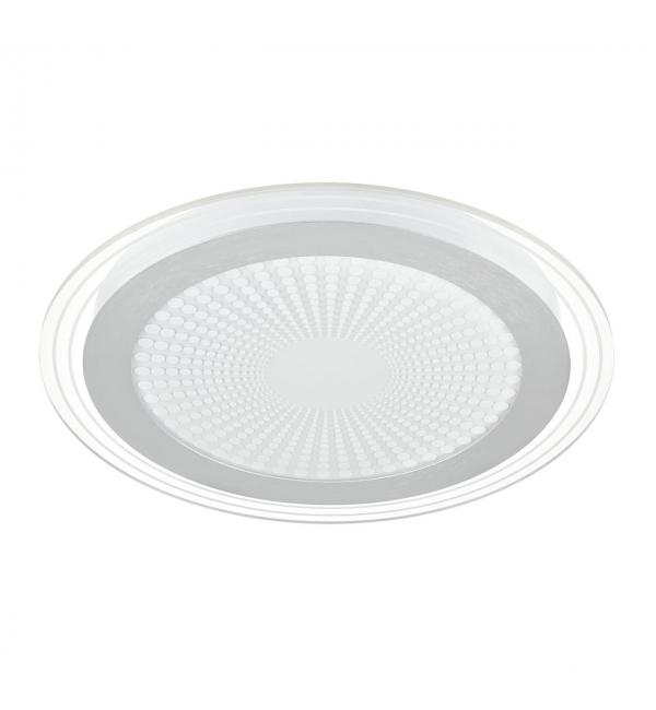 7739/80L MITRA LED SN 603 Светильник металл/акрил/белый/серебряный/прозрачный LED 80Вт 3000-6500К D480 IP20 пульт ДУ PROMISE