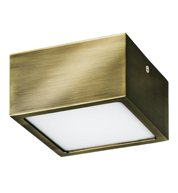 213921 Светильник ZOLLA QUAD LED-SQ 10W 780LM ЗЕЛЕНАЯ БРОНЗА 4000K IP44