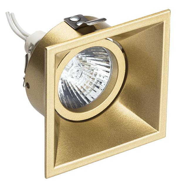 214503 Светильник DOMINO QUADRO MR16 ЗОЛОТО