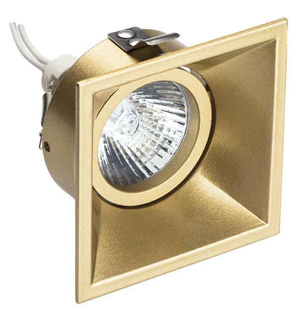 214503 Светильник DOMINO QUADRO MR16 ЗОЛОТО