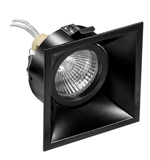 214507 Светильник DOMINO QUADRO MR16 ЧЕРНЫЙ