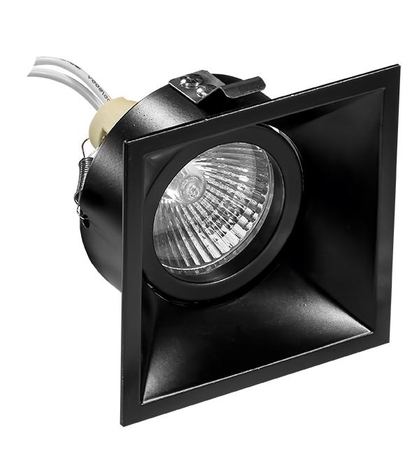 214507 Светильник DOMINO QUADRO MR16 ЧЕРНЫЙ