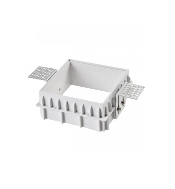 214510 Рамка скрытого монтажа DOMINO QUAD МR16 в гипсокартон/бетон под шпаклевку БЕЛЫЙ