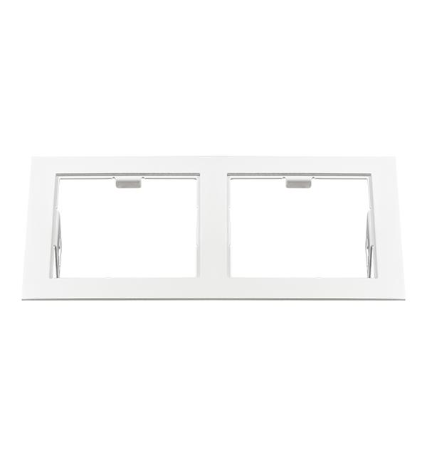 214526 Рамка DOMINO Double QUADRO MR16 БЕЛЫЙ