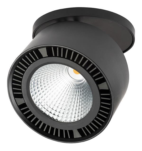 214827 Светильник FORTE INCA LED 26W 1950LM 30G ЧЕРНЫЙ 4000K
