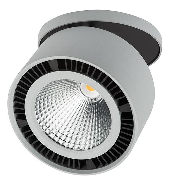214829 Светильник FORTE INCA LED 26W 1950LM 30G СЕРЫЙ 4000K