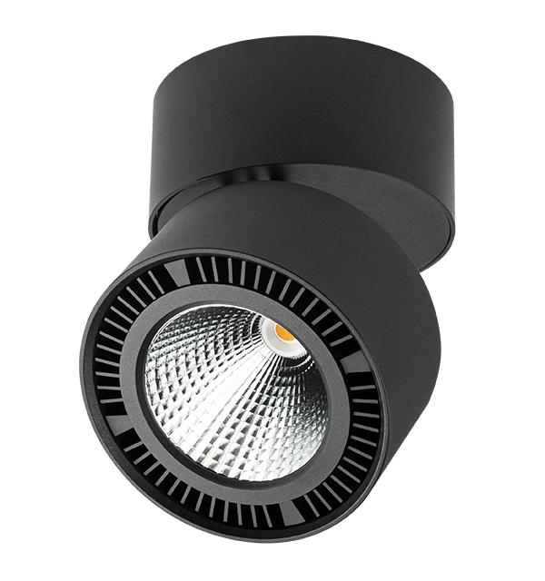 214837 Светильник FORTE MURO LED 26W 1950LM 30G ЧЕРНЫЙ 4000K
