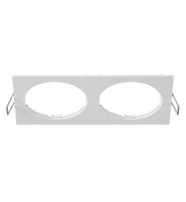 217526 Рамка INTERO 16 Double QUADRO БЕЛЫЙ