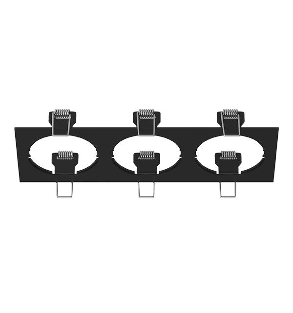 217537 Рамка INTERO 16 Triple QUADRO ЧЕРНЫЙ