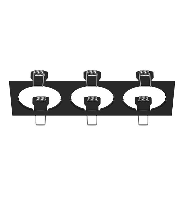 217537 Рамка INTERO 16 Triple QUADRO ЧЕРНЫЙ
