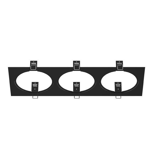 217837 Рамка INTERO 111 Triple QUADRO ЧЕРНЫЙ