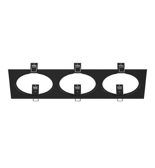 217837 Рамка INTERO 111 Triple QUADRO ЧЕРНЫЙ