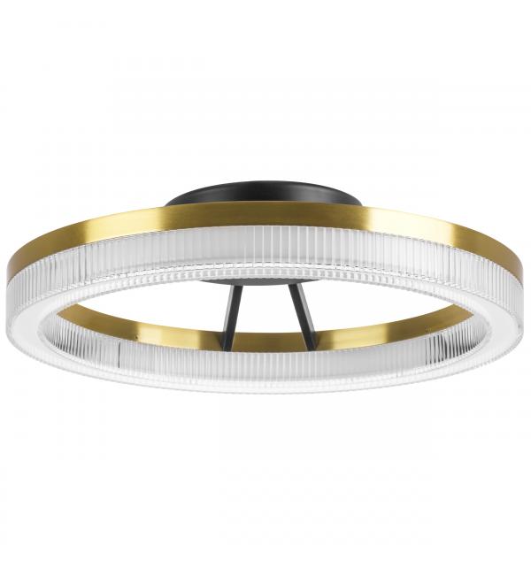 736040 Люстра ROTONDA 21W LED 1053LM 180G ЧЕРНЫЙ/ЛАТУНЬ 3000K