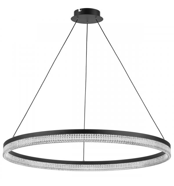 736187 Люстра ROTONDA 51W LED 2808LM 180G ЧЕРНЫЙ 3000K