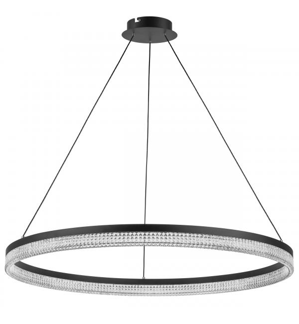 736187 Люстра ROTONDA 51W LED 2808LM 180G ЧЕРНЫЙ 3000K