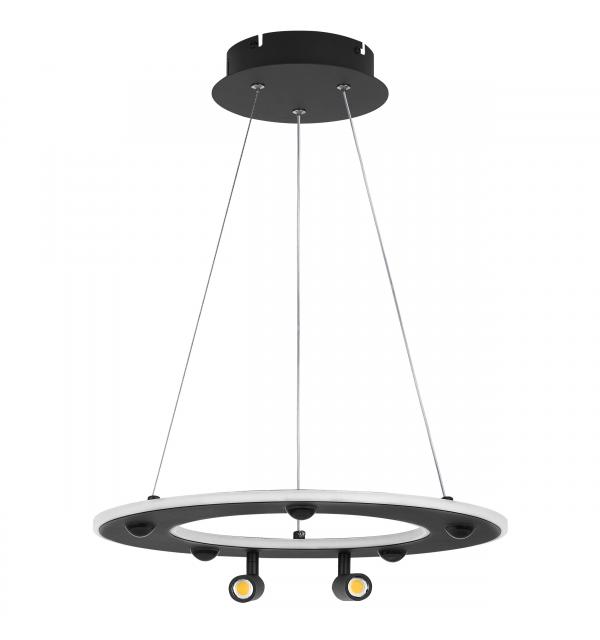 740447 Люстра DIVE LED 60W 3200LM G ЧЕРНЫЙ 3000-6000К