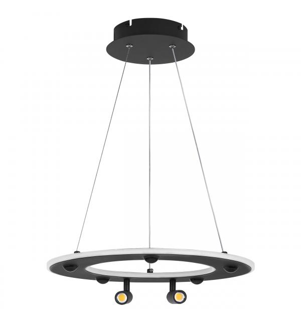 740447 Люстра DIVE LED 60W 3200LM G ЧЕРНЫЙ 3000-6000К