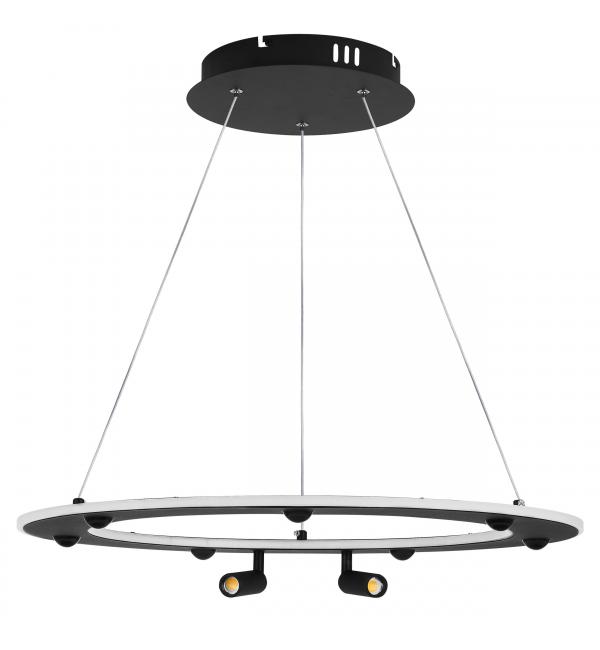 740467 Люстра DIVE LED 90W 4900LM G ЧЕРНЫЙ 3000-6000К