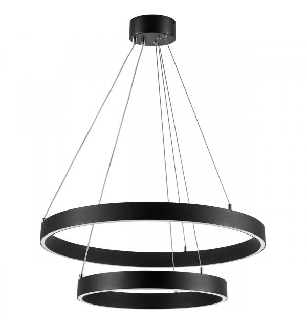 748117 Люстра SATURNO LED 60W 4400LM 70G ЧЕРНЫЙ 3000-6000K