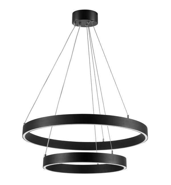 748117 Люстра SATURNO LED 60W 4400LM 70G ЧЕРНЫЙ 3000-6000K