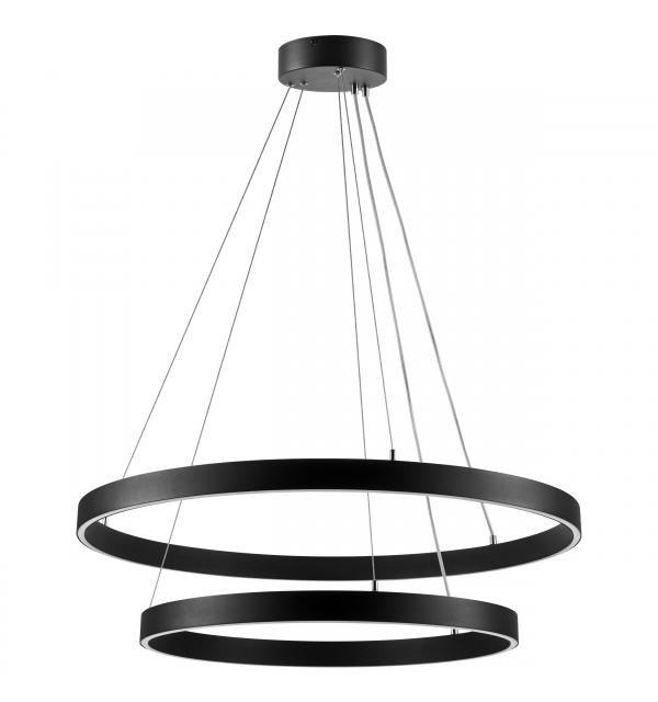 748127 Люстра SATURNO LED 84W 5800LM 70G ЧЕРНЫЙ 3000-6000K