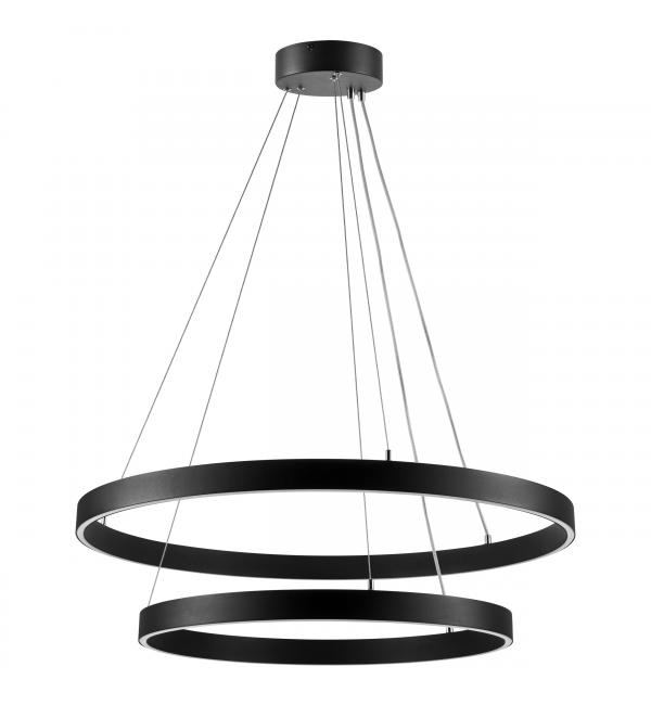 748127 Люстра SATURNO LED 84W 5800LM 70G ЧЕРНЫЙ 3000-6000K
