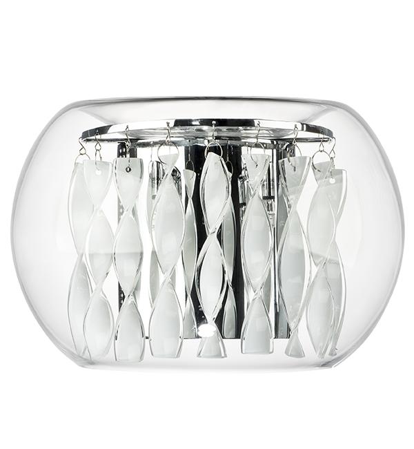 752634 Бра ACQUARIO 3х20W G4 12V ХРОМ БЕЛ стекло