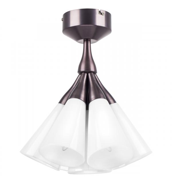 757070 Люстра CONE 7х10W (led) E14 КОФЕЙНЫЙ/БЕЛЫЙ