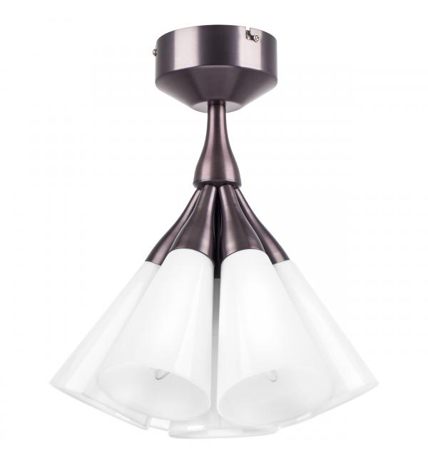 757070 Люстра CONE 7х10W (led) E14 КОФЕЙНЫЙ/БЕЛЫЙ