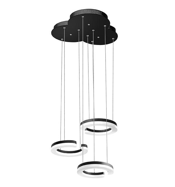 763337 Подвес UNITARIO 34.5W LED 3795LM ЧЕРНЫЙ МАТОВЫЙ 3000K
